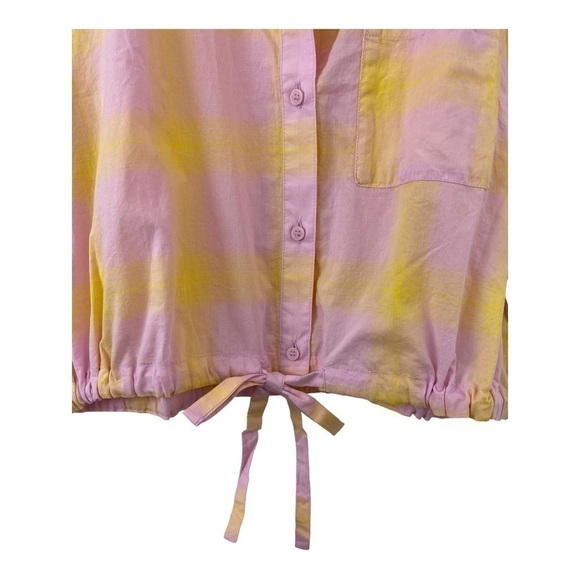 BP Pink Plaid Button Up Shirt SMALL NWT - Picture 3 of 6